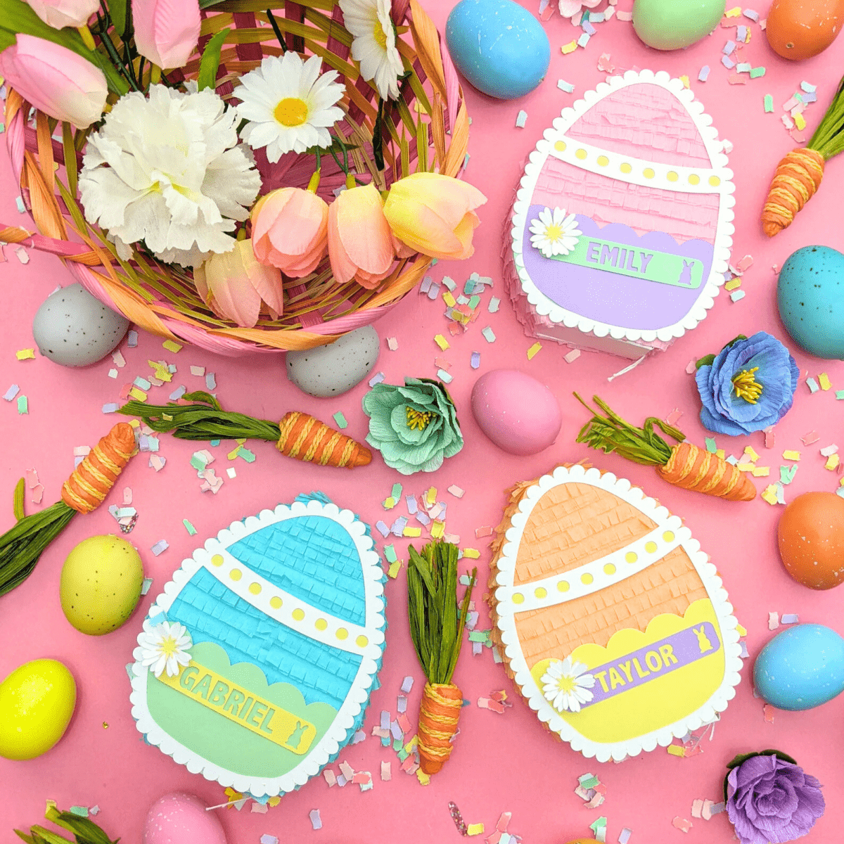Personalized Easter Egg Mini Piñata Gift Box - Boy - Lula Flora