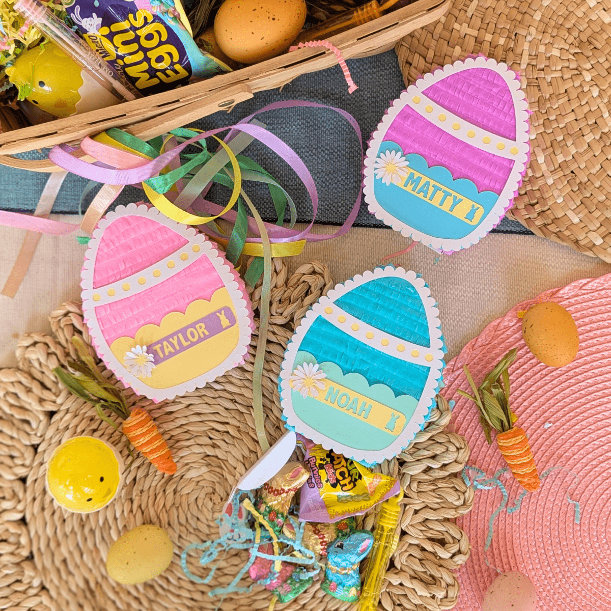 Personalized Easter Egg Mini Piñata Gift Box - Boy - Lula Flora