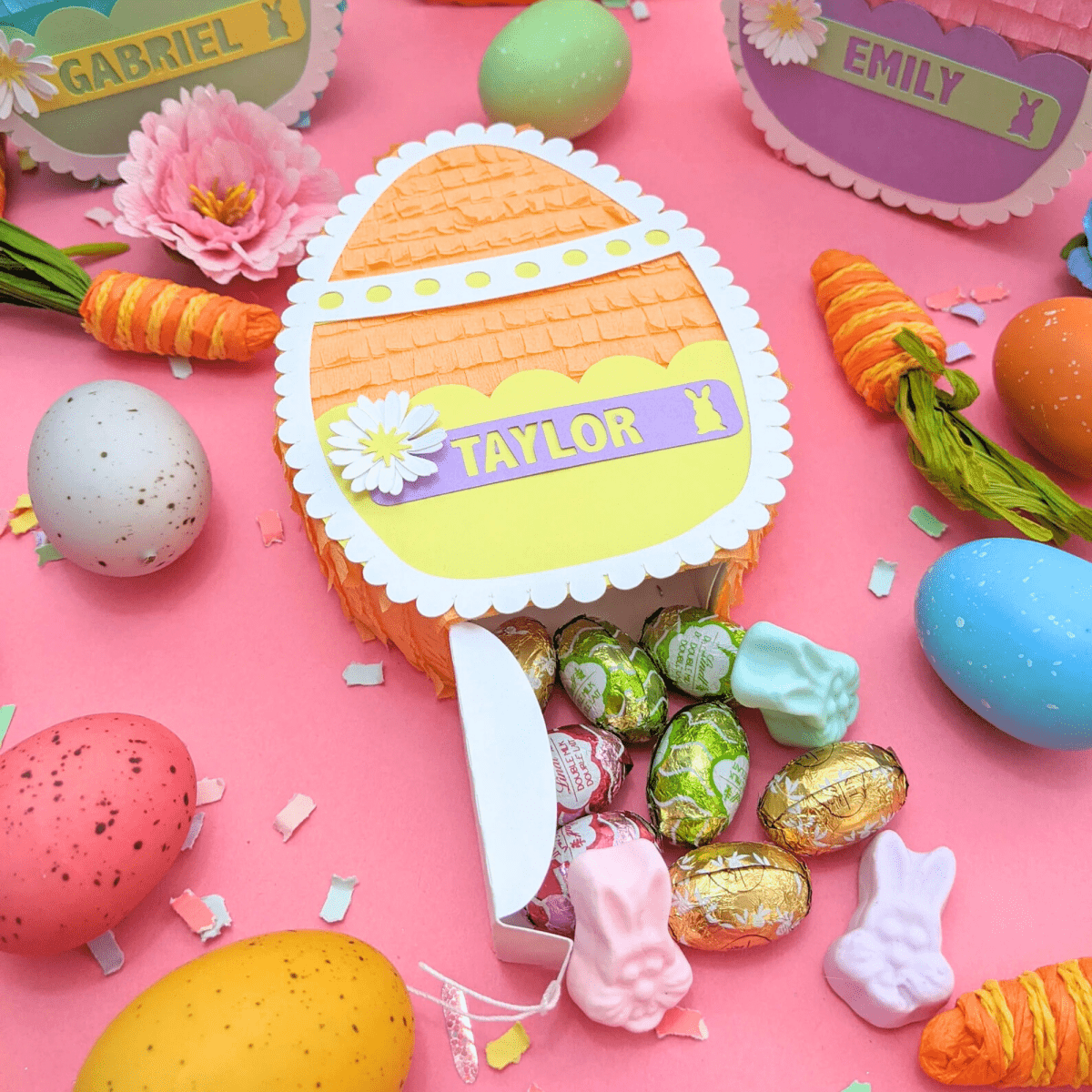 Personalized Easter Egg Mini Piñata Gift Box - Boy - Lula Flora