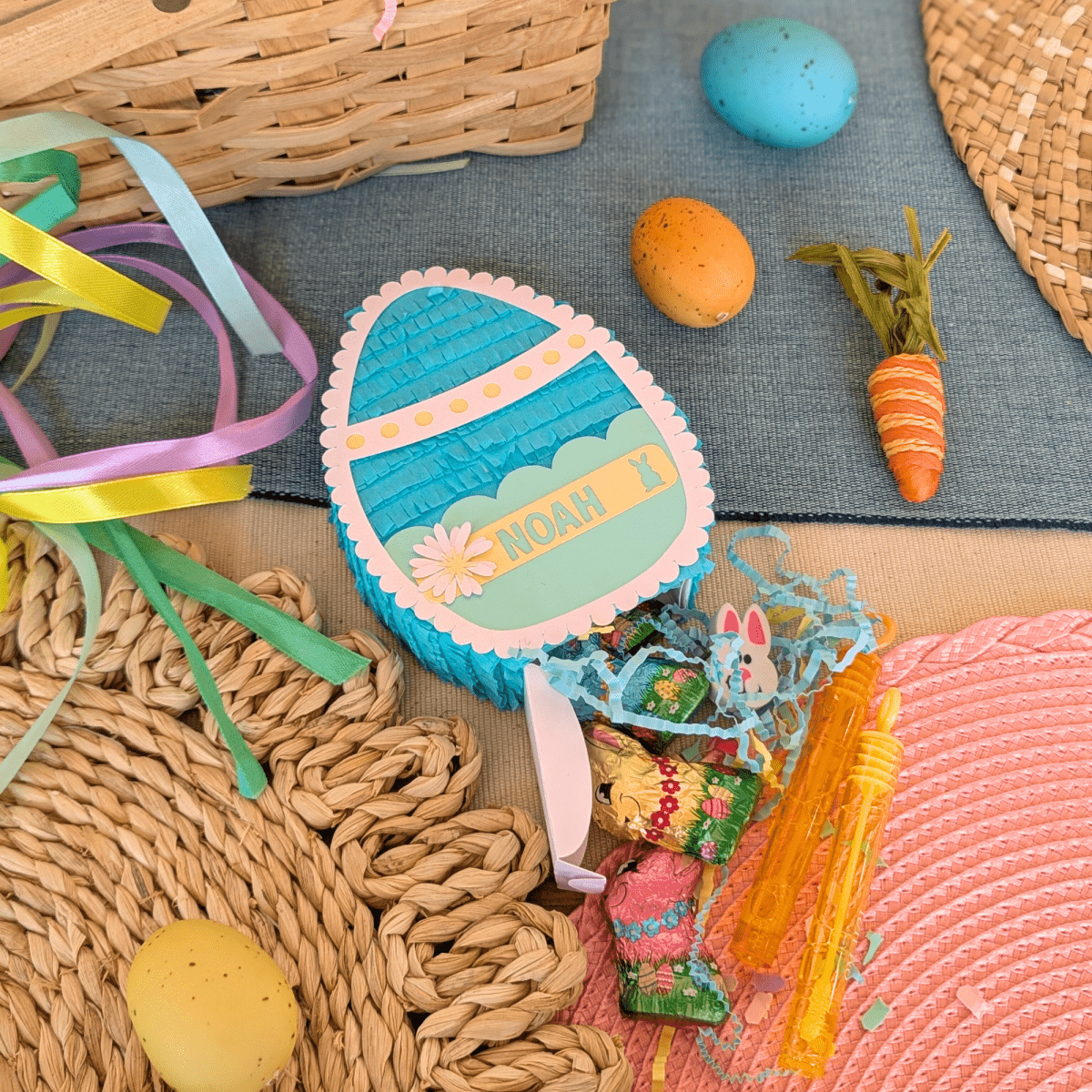 Personalized Easter Egg Mini Piñata Gift Box - Boy - Lula Flora