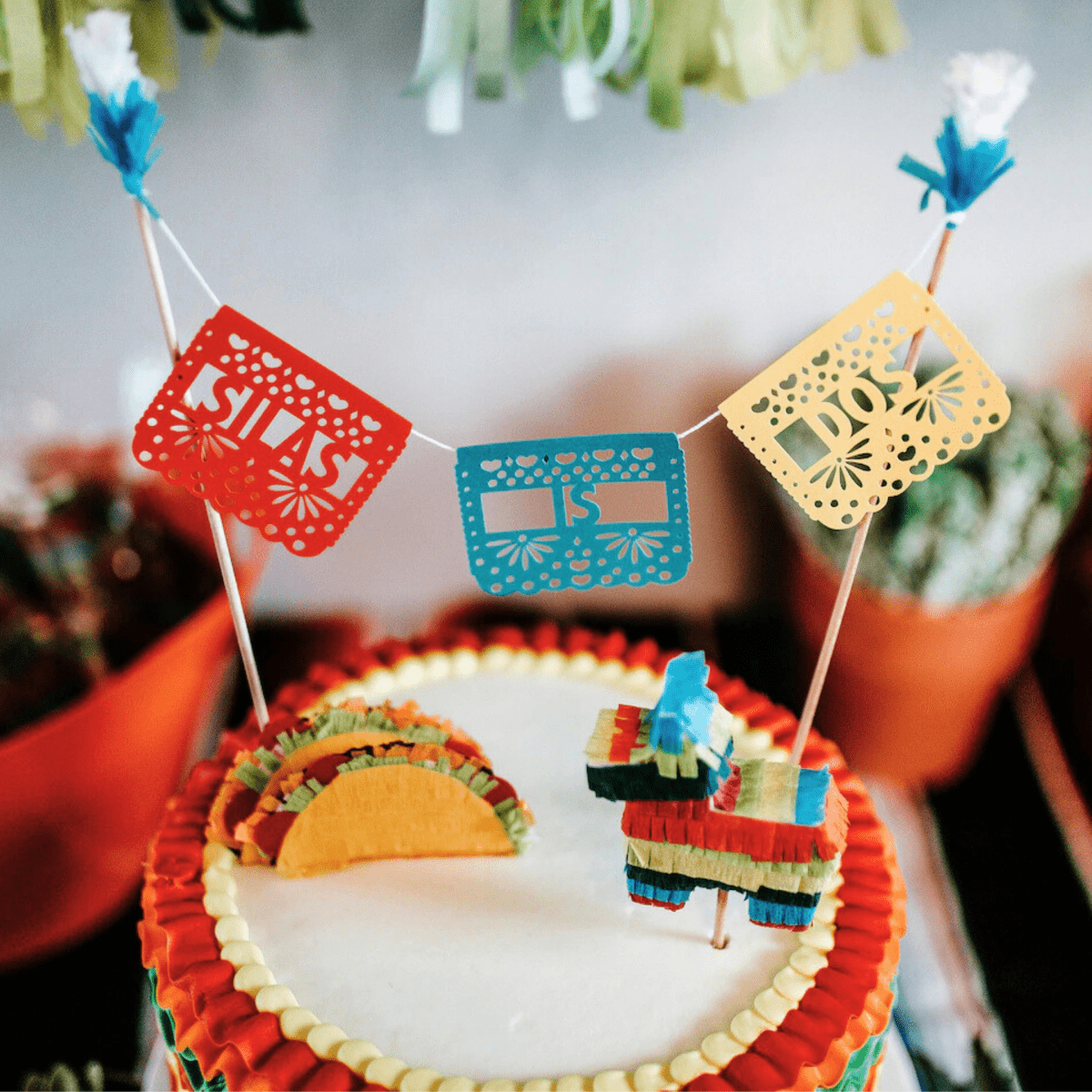 Personalized Fiesta Cake Topper - Lula Flora