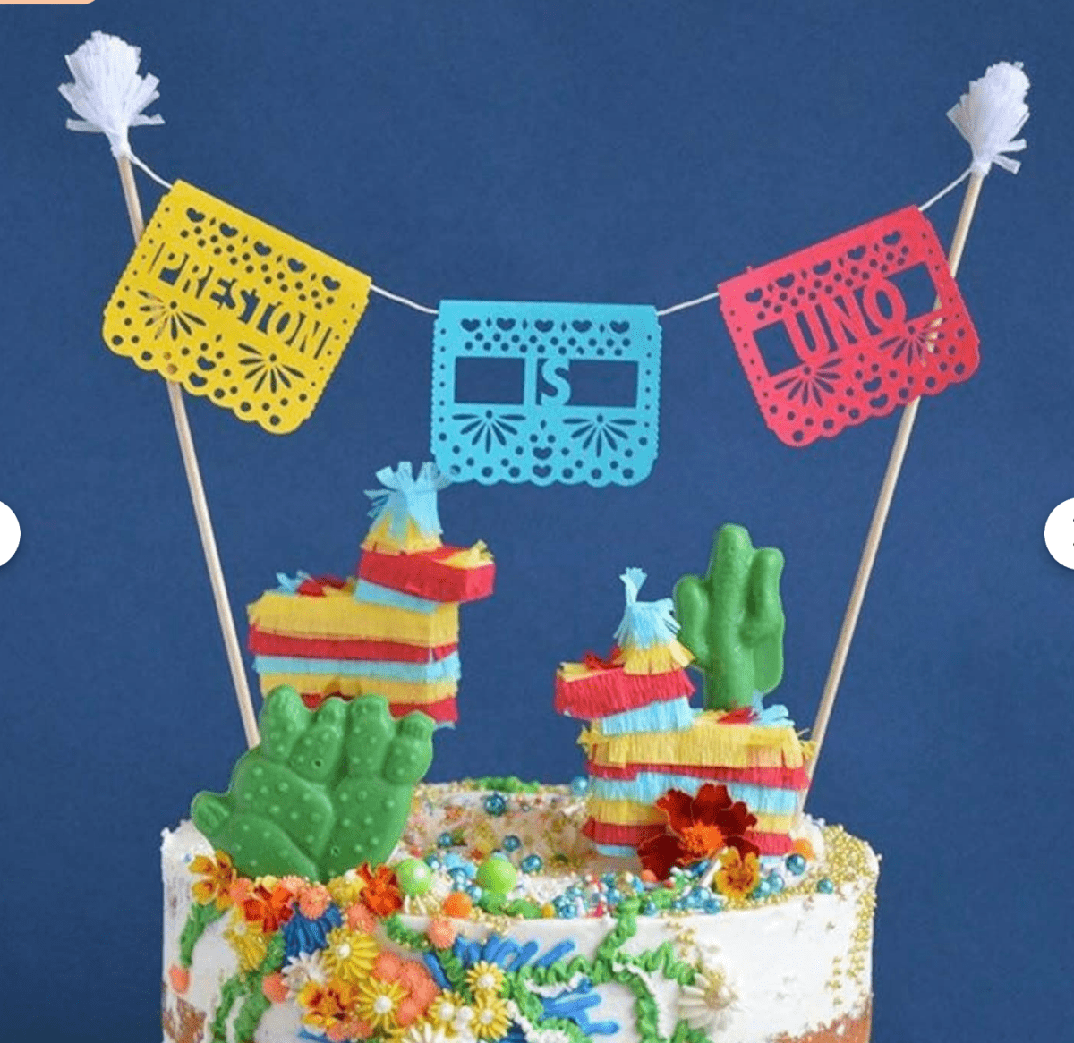 Personalized Fiesta Cake Topper - Lula Flora