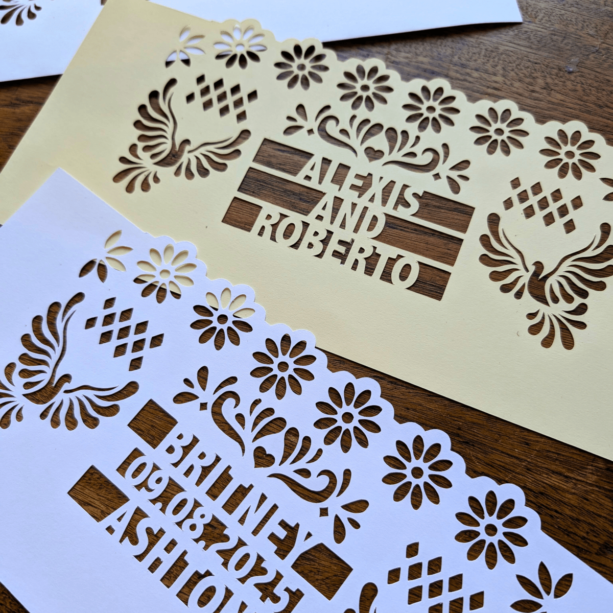 Personalized Wedding Luminaries - Lula Flora