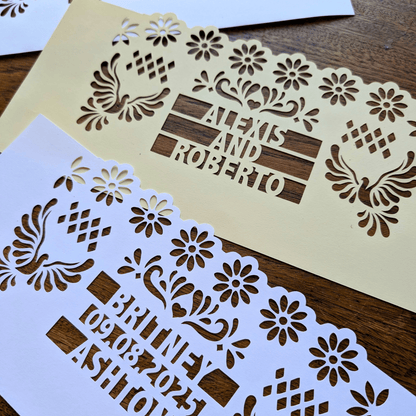 Personalized Wedding Luminaries - Lula Flora