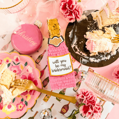 Pink Champagne Bridesmaid Proposal Box - Lula Flora