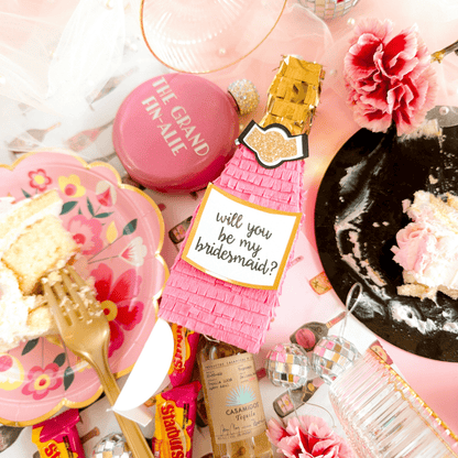 Pink Champagne Bridesmaid Proposal Box - Lula Flora
