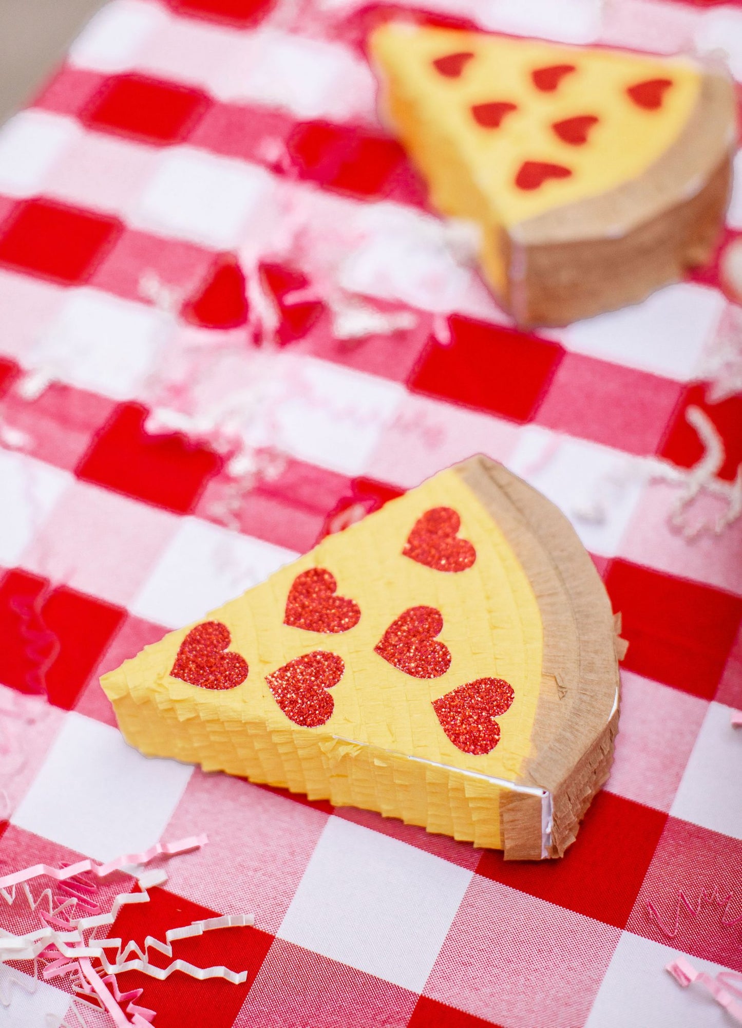 Valentine's Pizza Mini Piñata Favor