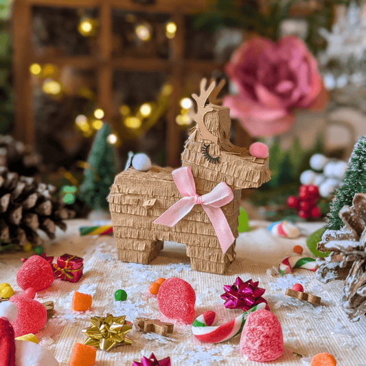 Reindeer Mini Piñata Treat Boxes - Set of 3 - Lula Flora