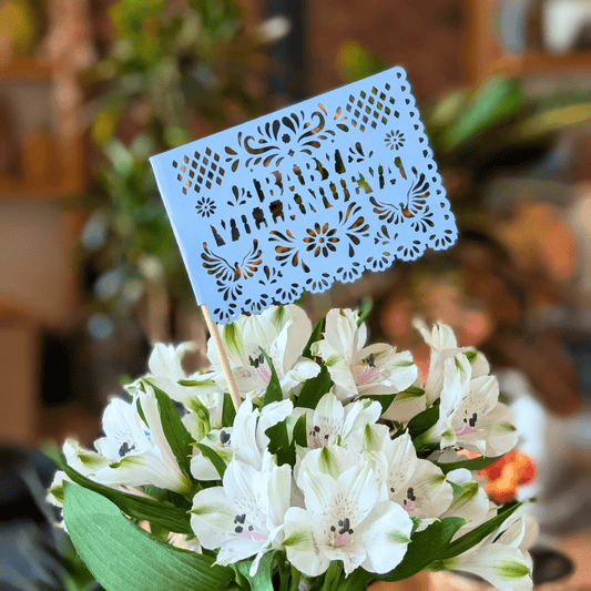 Sage Green Cielito Lindo Baby Shower Flags - Lula Flora