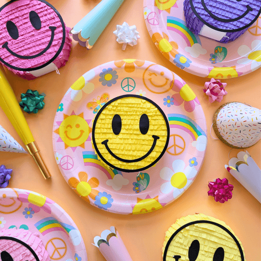 Smiley Face Mini Piñata Party Favor - Lula Flora