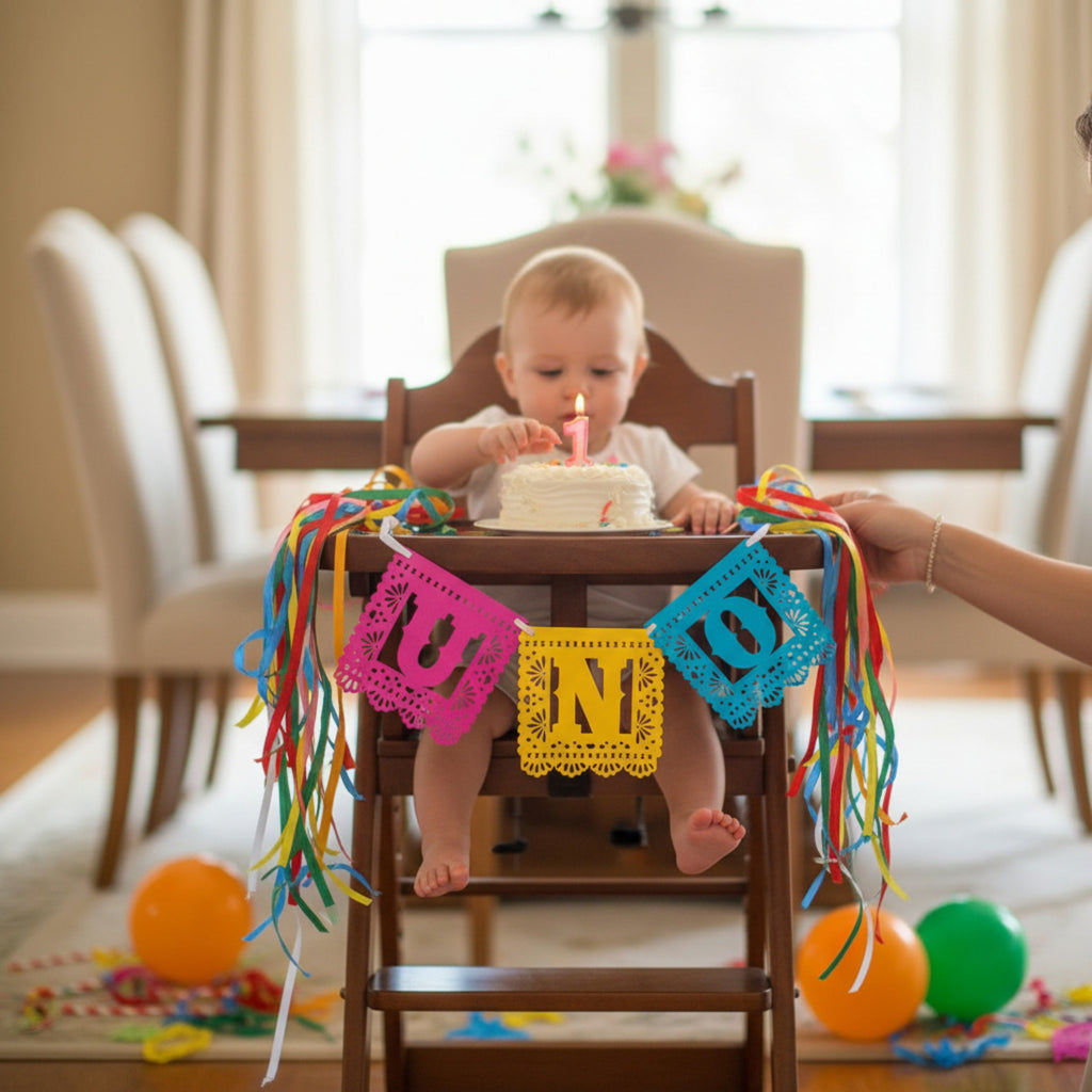 First Fiesta High Chair Birthday Banner