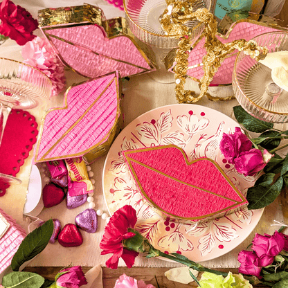 Valentine Mini Lip Piñata Candy Boxes - Lula Flora