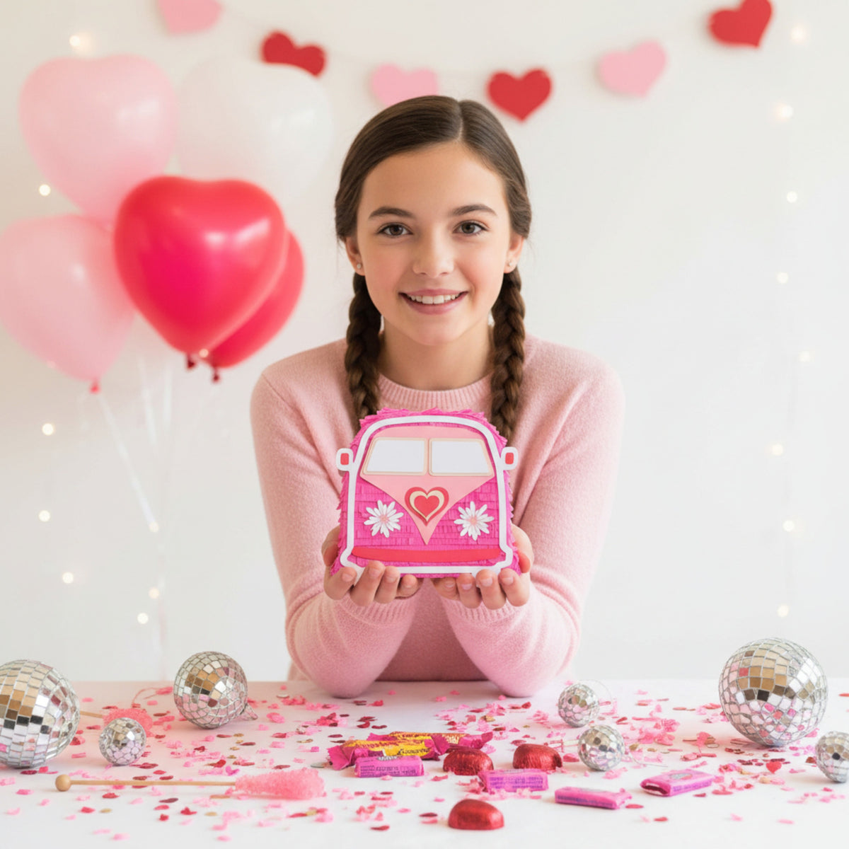 Groovy Love Hippie Van Mini Piñatas | Set of 3