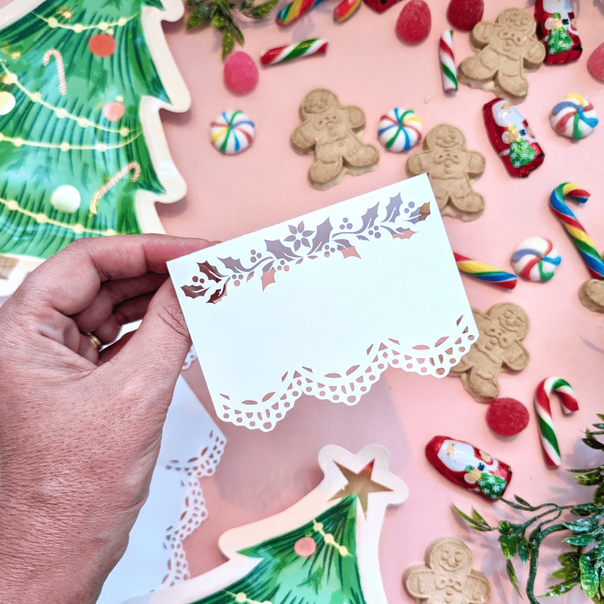 Winter Wedding Holiday Place Cards (12) - Lula Flora