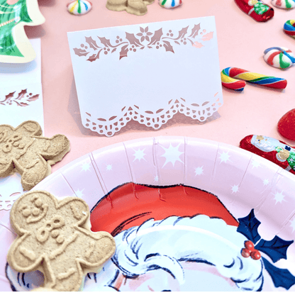 Winter Wedding Holiday Place Cards (12) - Lula Flora